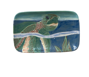 Tucson Swimming Turtle Plate