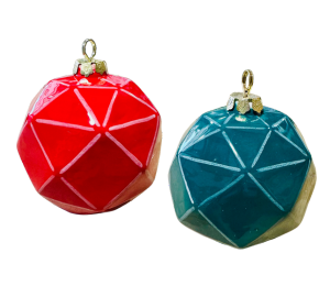 Tucson Jewel Toned Faceted Ornament